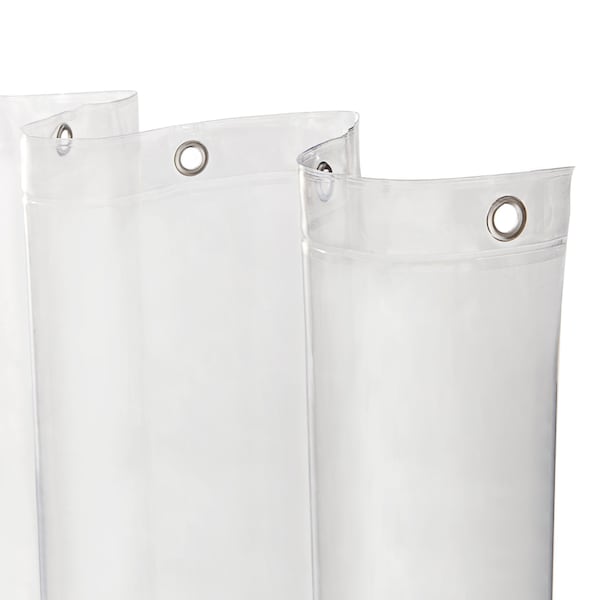 Kenney Mfg Heavyweight PEVA Shower Curtain Liner, 70" W x 72" H, Clear KN61455 - main